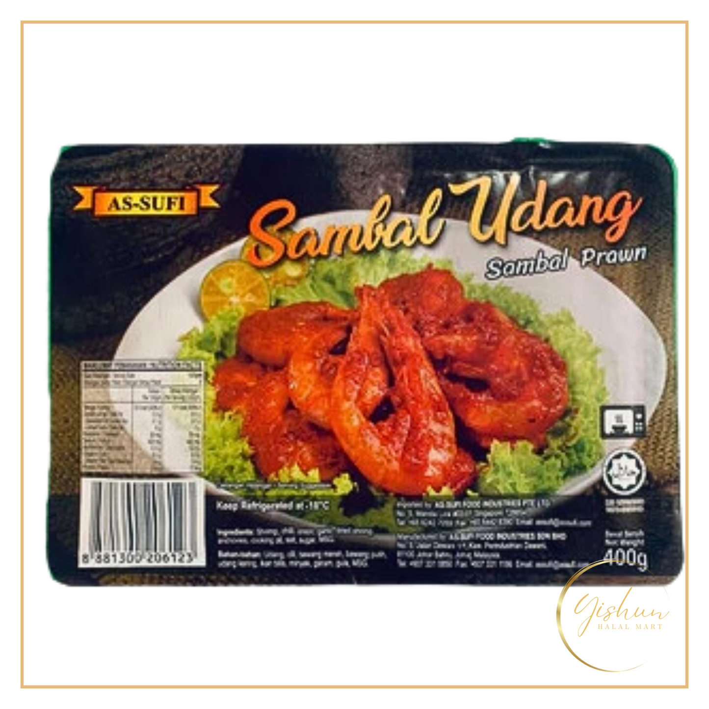 As-Sufi RTE Sambal Udang | 400g