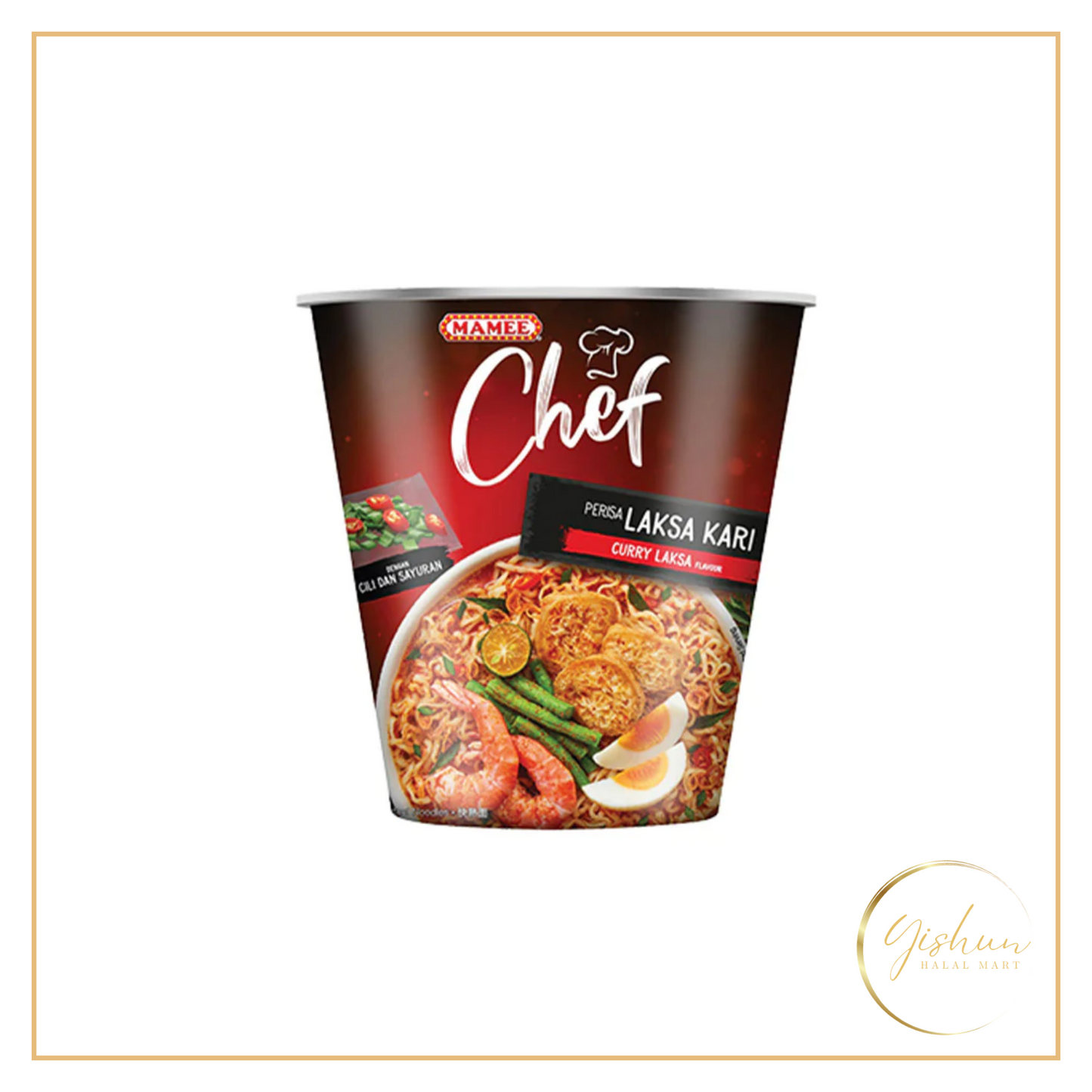 Mamee Chef Laksa Kari Instant Noodles | 72g