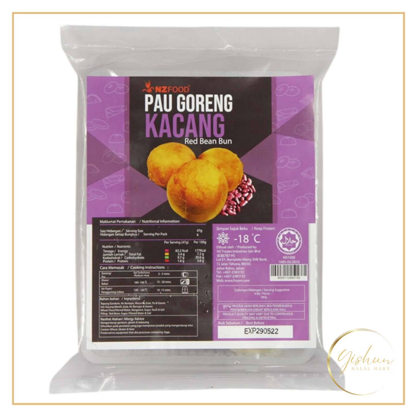NZFOOD Pau Goreng Kacang | 6pc