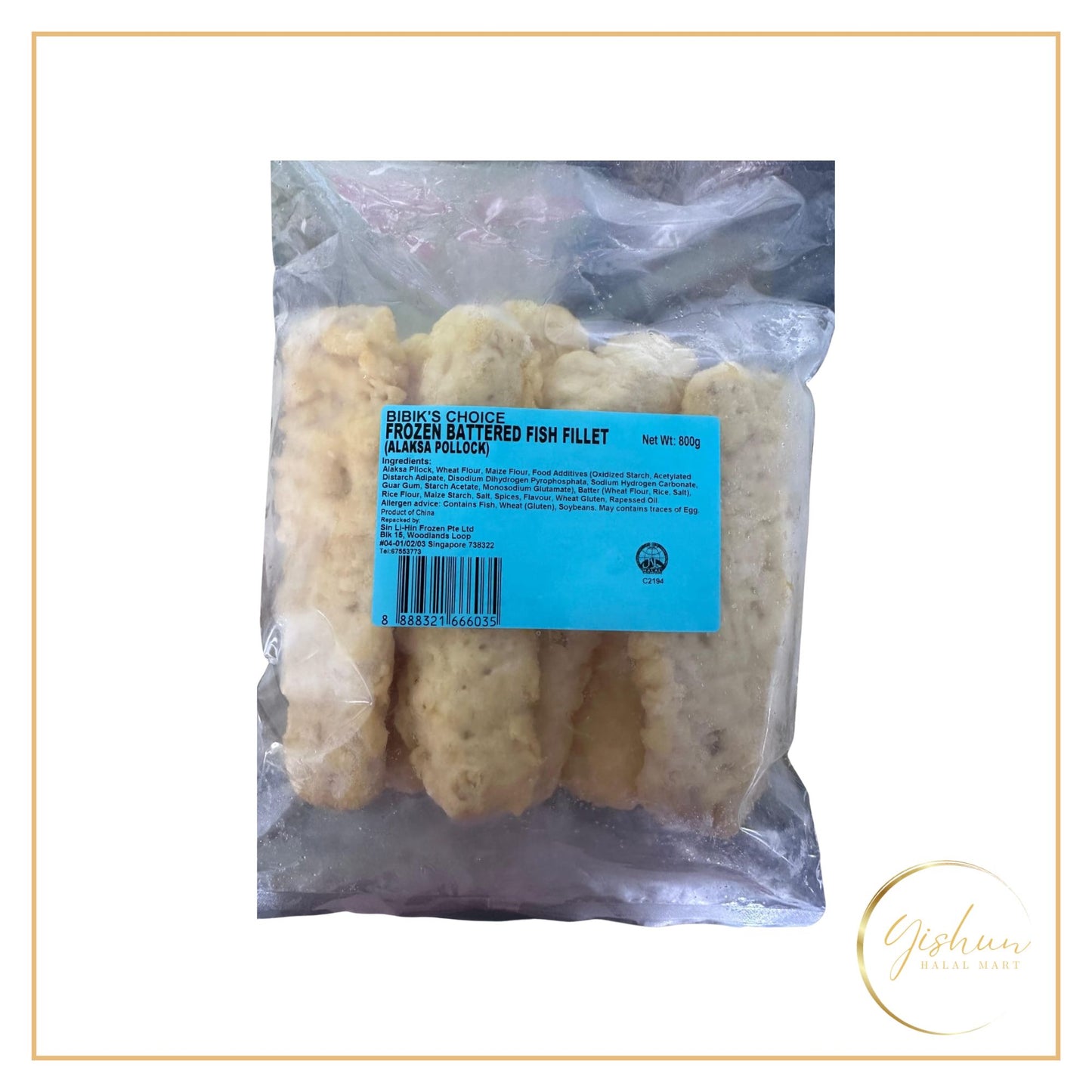 Bibik's Choice Frozen Battered Fish Fillet | 800g