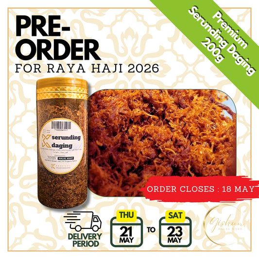 PRE-ORDER for RAYA HAJI 2026 : KRAFTERS Serunding Daging (Beef) | 200g